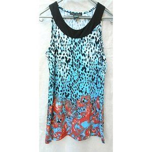 Single in the City Tank Dress Floral and Animal Print Size XL